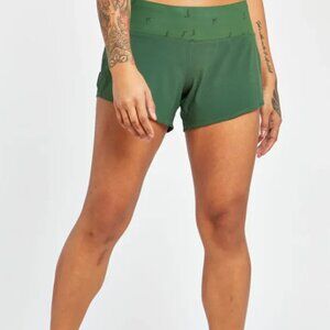 Oiselle Roga Shorts Olive Green Size 4